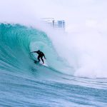 Ryan Hipwood surfing Kirra - by Andrew Shield