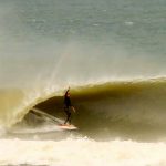 Perfect barrels at Noosa's Rivermouth