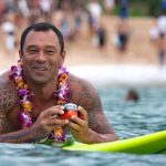 Sunny Garcia at the Eddie paddle out