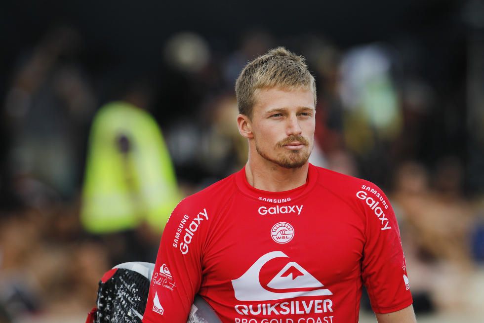 Kolohe before his opening WSL heat in 2016