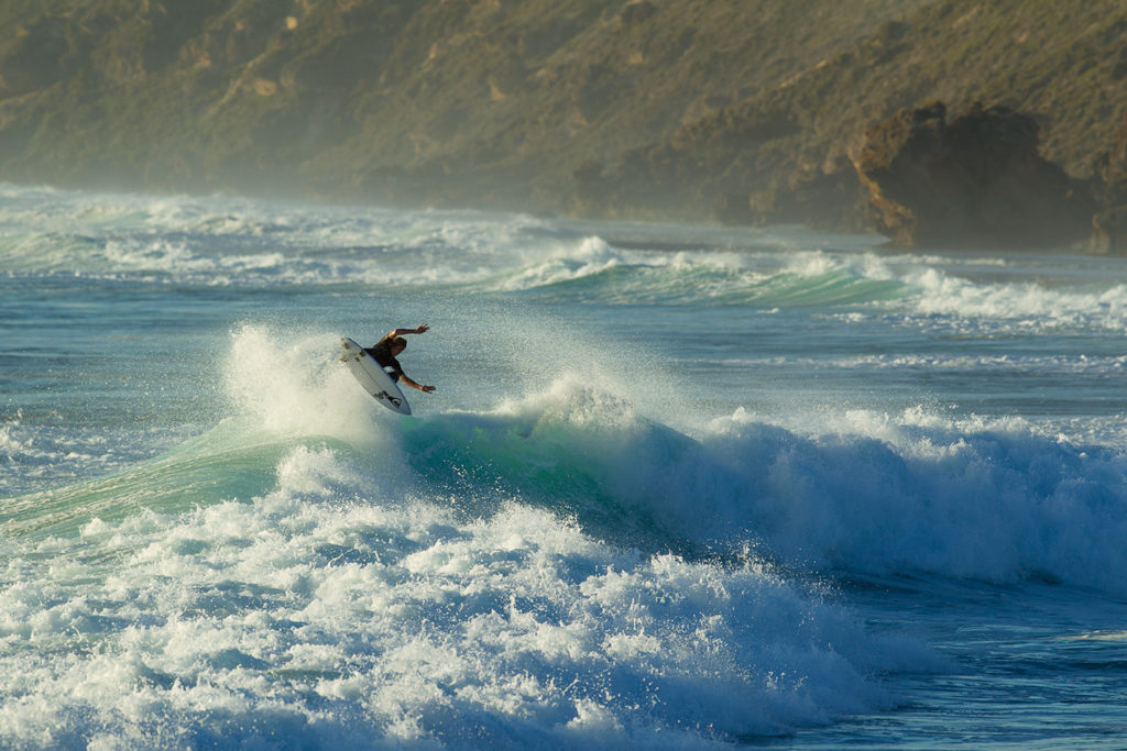 Kael Walsh wafting through the cold morning North Point air