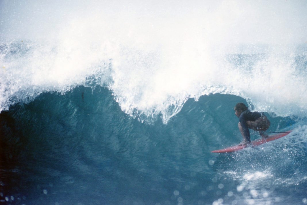 Rod Dahlberg barrelled at his home