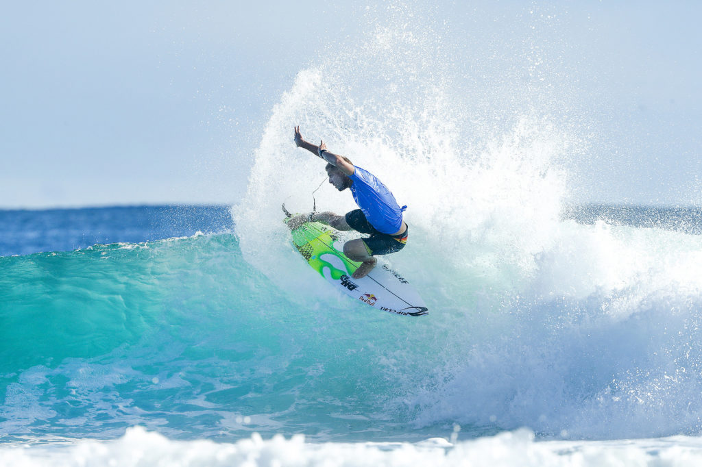 Mick Fanning surfing at the limit