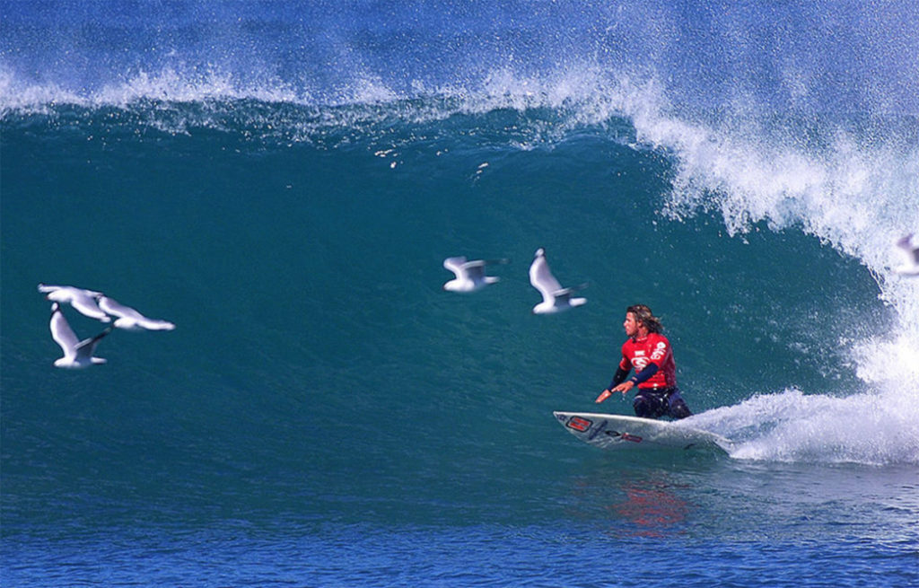 Occy on the 6'5" magic board