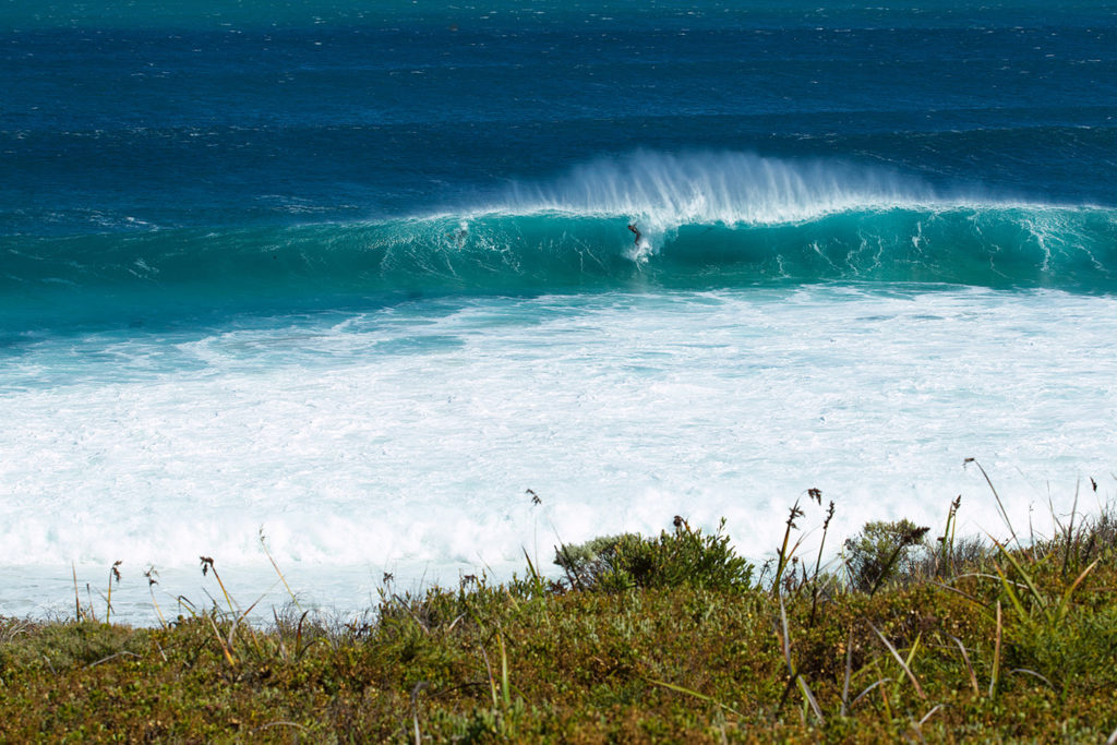 Mikey Wright on a freight train