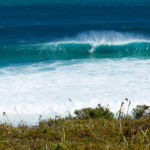 Mikey Wright on a freight train