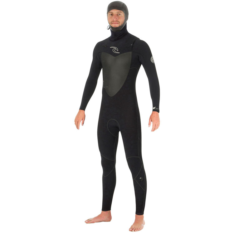 Rip Curl – Mens Flashbomb 5/4mm Hooded Wetsuit Steamer