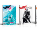 4 Recent Surfing Life issues featuring Mick Fanning on the cover